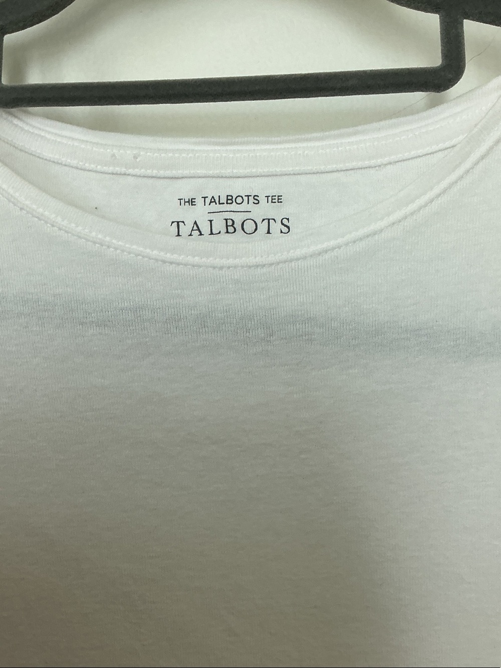 Talbots White Short Sleeve Crewneck Tee